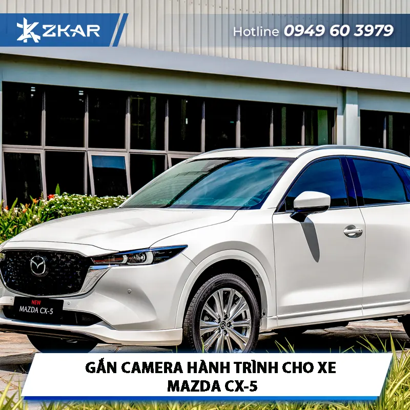 Gắn Camera Hành Trình Cho Xe Mazda CX5 Tại TPHCM