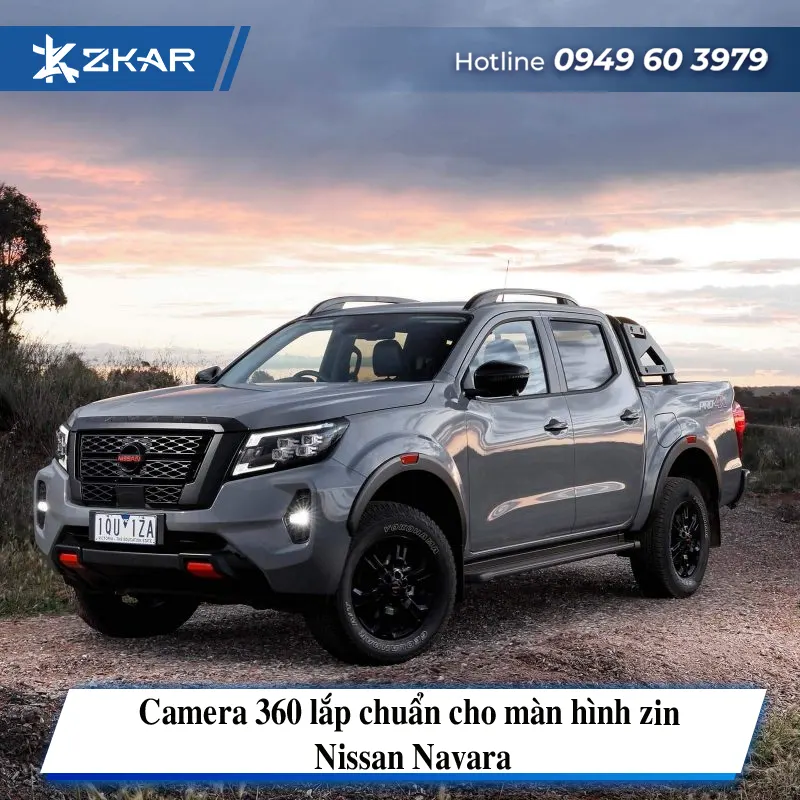 Camera 360 Lắp Chuẩn Cho Màn Hình Zin Nissan Navara