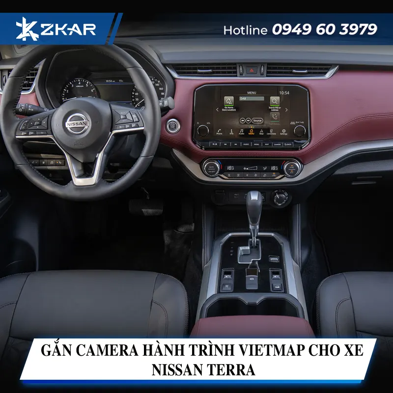 Gắn Camera Hành Trình Vietmap Cho Xe Nissan Terra