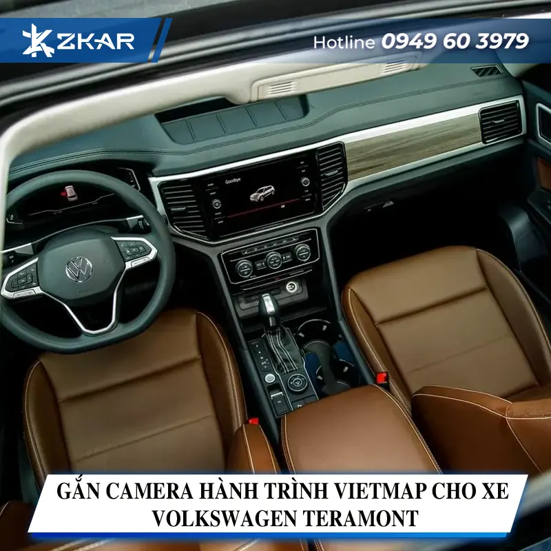 Gắn Camera Hành Trình Vietmap Cho Xe Volkswagen Teramont