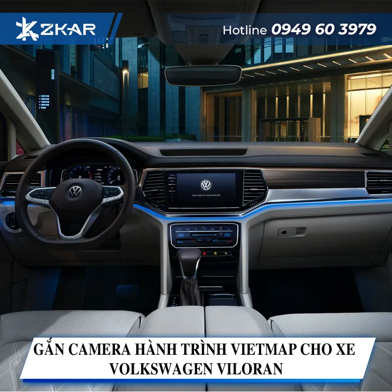 Gắn Camera Hành Trình Vietmap Cho Xe Volkswagen Viloran