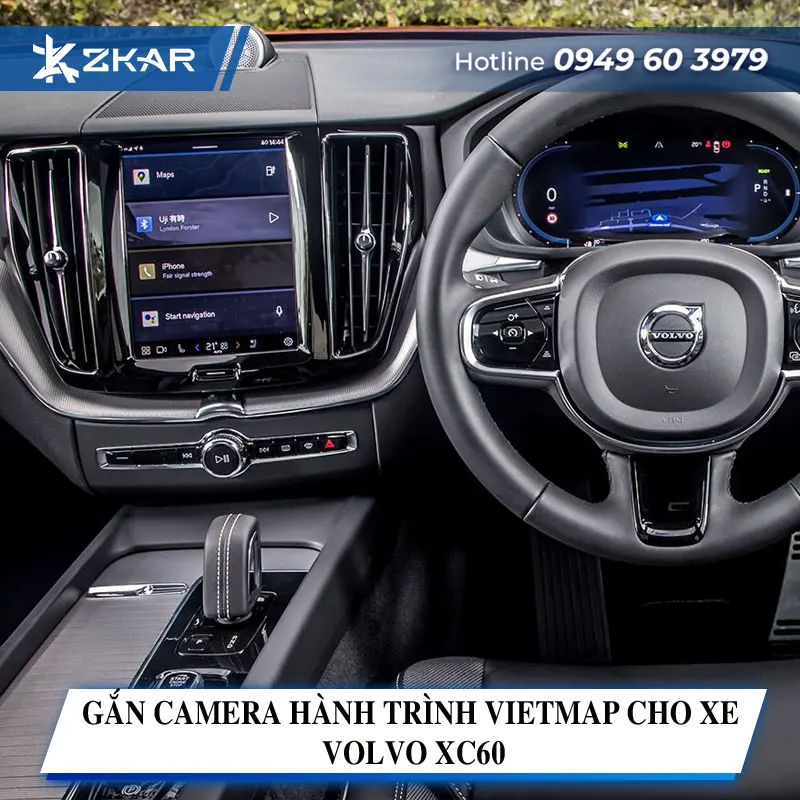 Gắn Camera Hành Trình Vietmap Cho Xe Volvo XC60